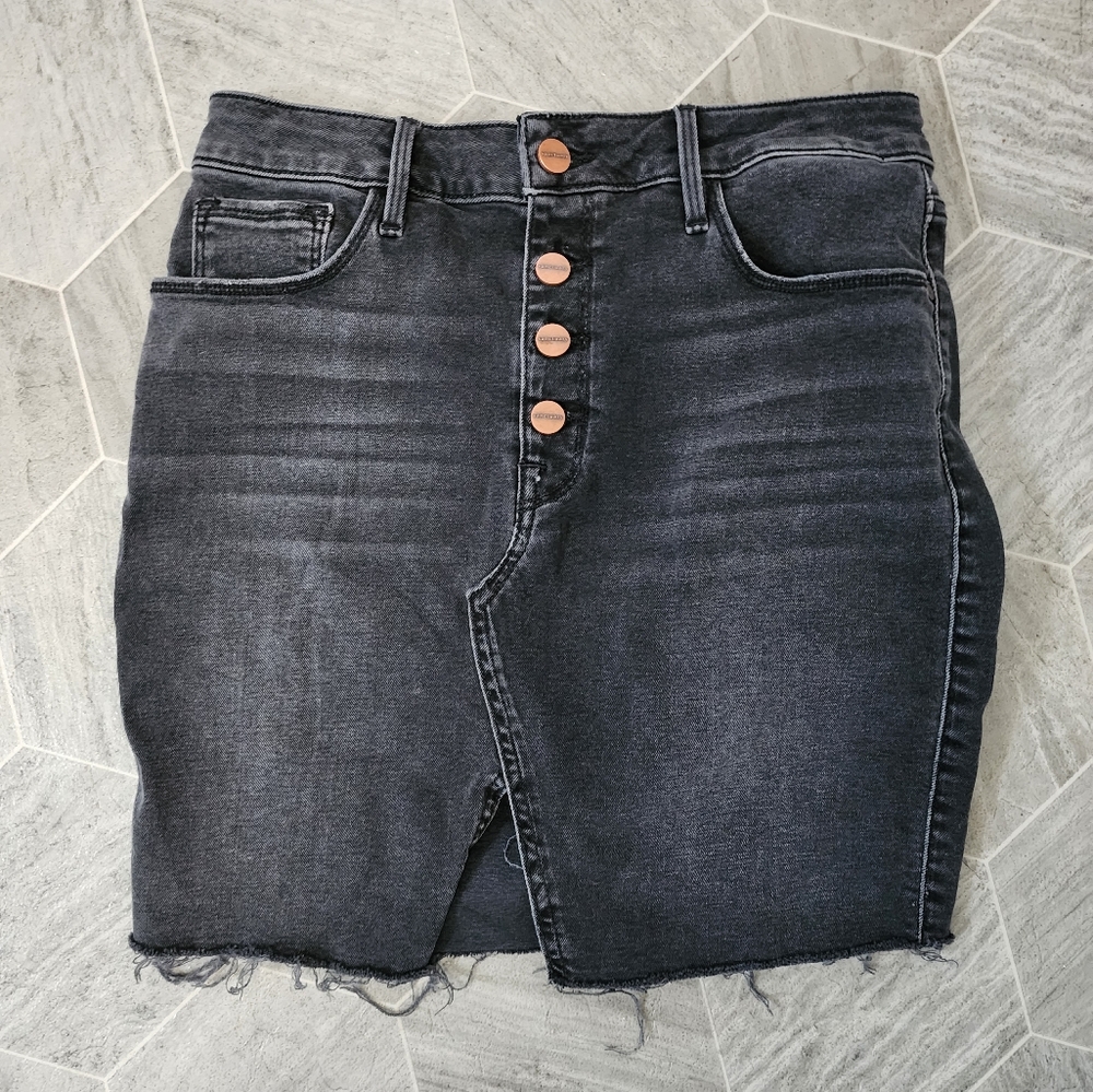 Sanctuary black denim skirt